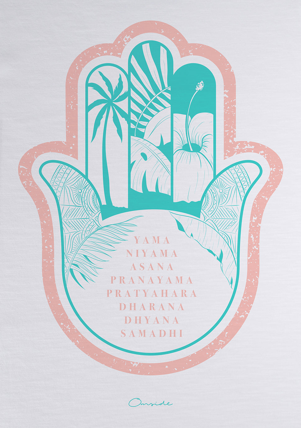 Camiseta Mujer Hamsa Tropical | Adi