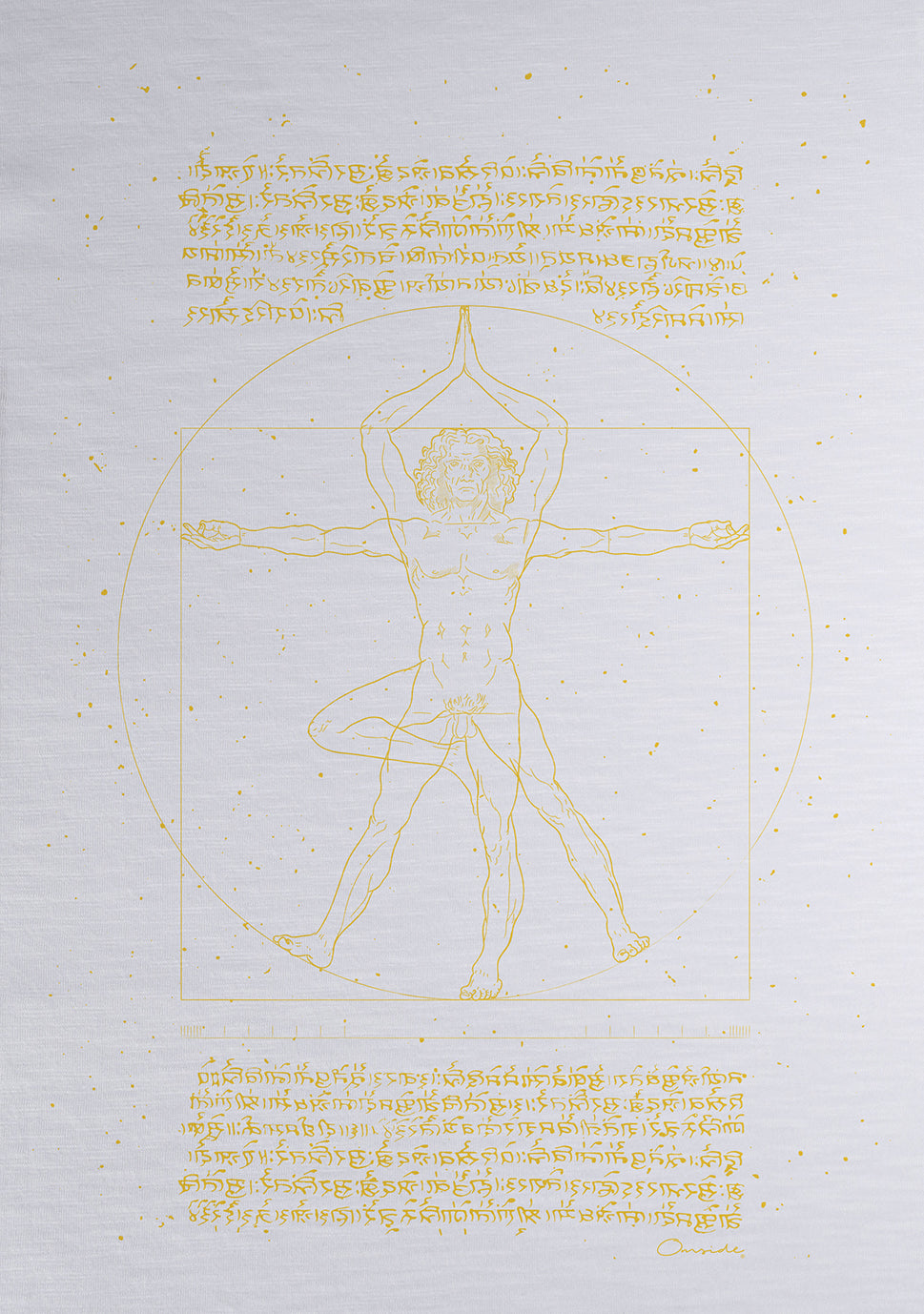 Camiseta Hombre Yogui Da Vinci | Vedas